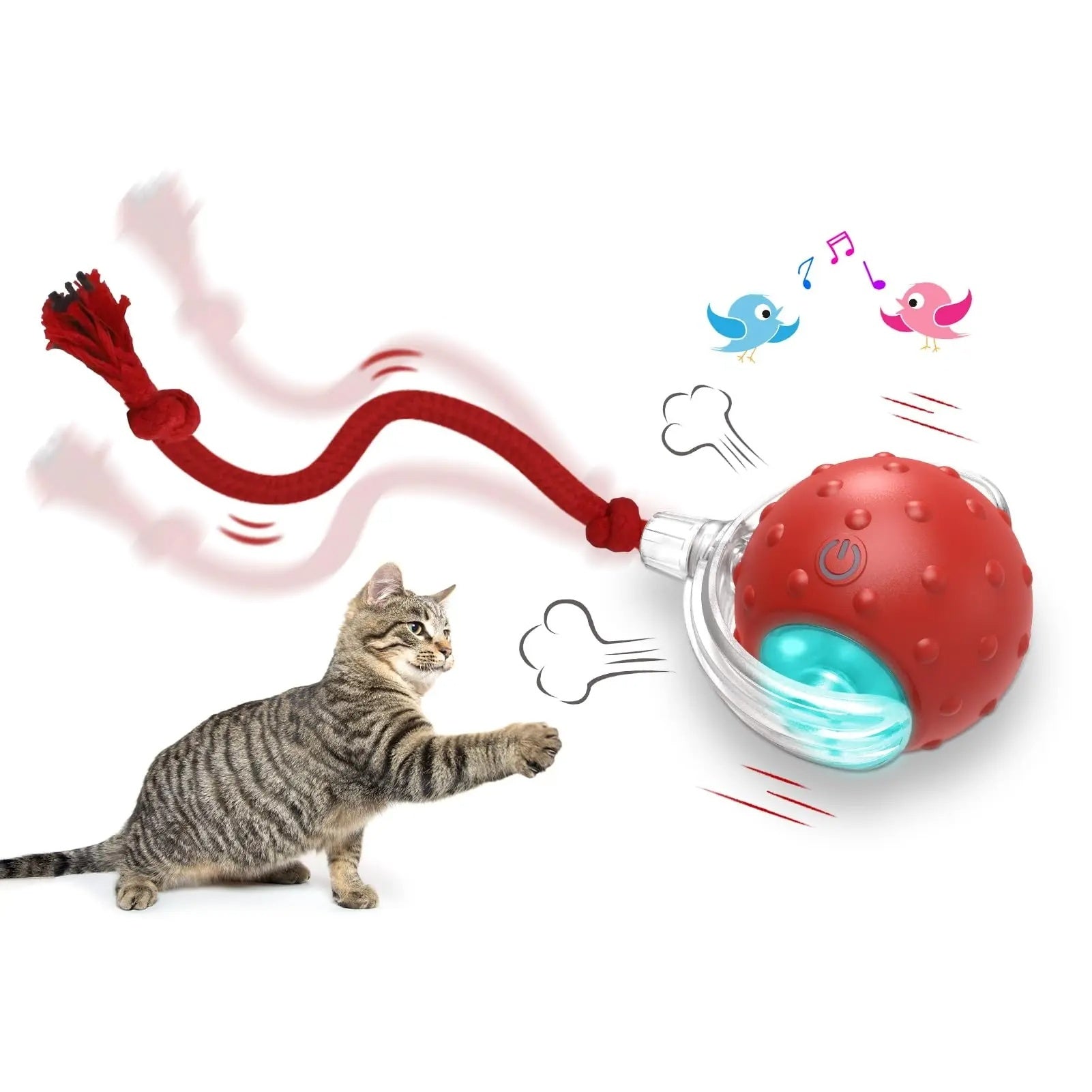 Auto-Rolling Interactive Pet Ball