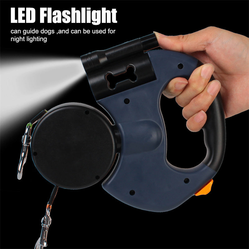 No-Tangle Dog Leash with Light