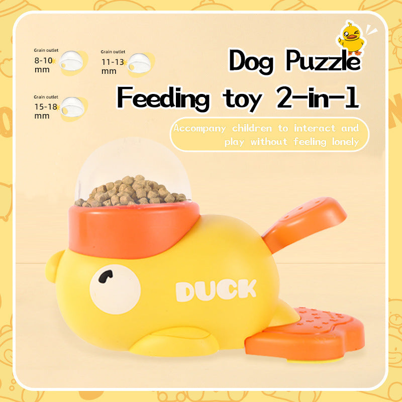Duck Puzzle Feeder - Interactive Slow Feeding Toy for Dogs